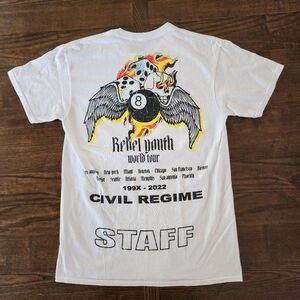 Civil Regime Rebel Youth World Tour Staff T-Shirt